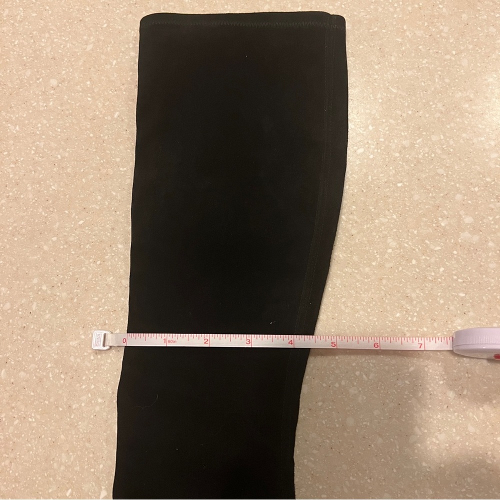 Stuart Weitzman Suede Black Knee High Boots Size 8 - Picture 6 of 13
